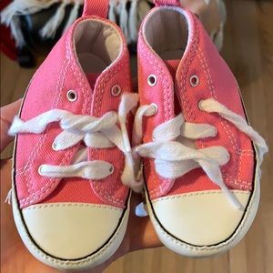 Pink Baby Converse size 4